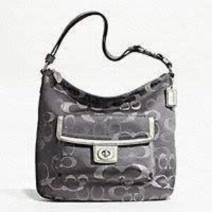 Like New Coach Penelope Optic Metallic Signature Crossbody Convertible Purse